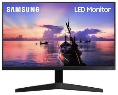 Монитор Samsung 23.8" F24T350FHC IPS LED 16:9 1920x1080 5ms 1000:1 250cd 178/178 D-sub HDMI FreeSync 75Hz Tilt VESA Black