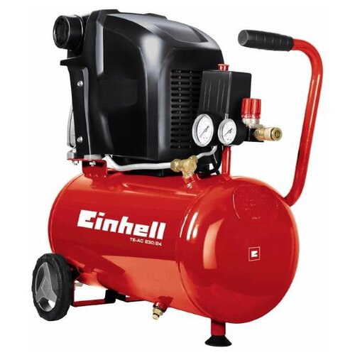 фото Компрессор масляный einhell te-ac 230/24/8, 24 л, 1.5 квт, 230 л/мин