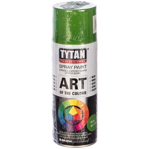 Краска Tytan Art of the colour, RAL 6018 светло-зеленый, глянцевая, 400 мл