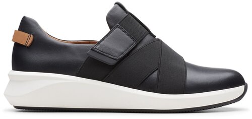 Кроссовки Clarks, демисезонные, повседневные, натуральная кожа, размер 37EU (4UK), черный