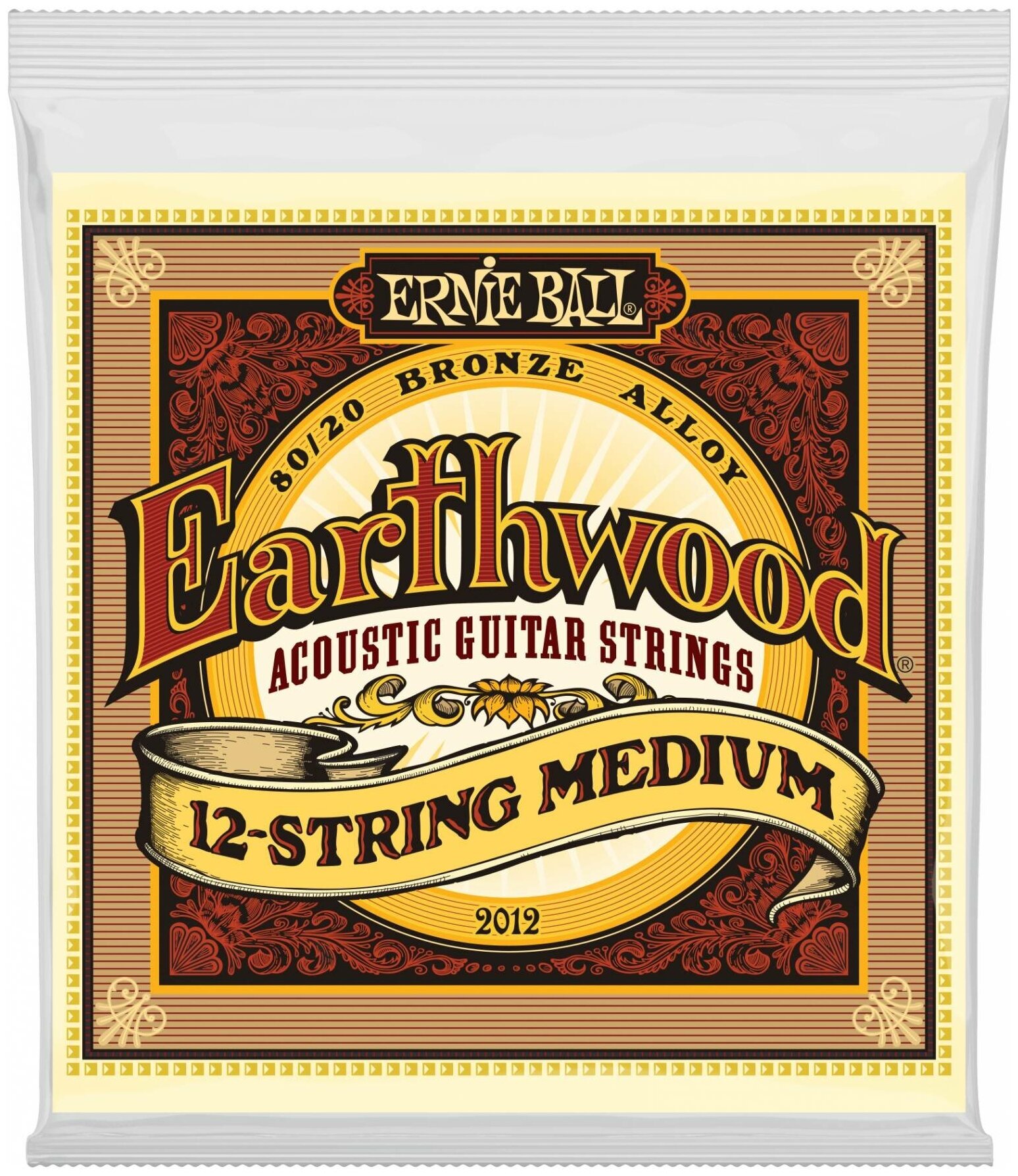 ERNIE BALL 2012 - струны для 12стр. акуст. гитары 80/20 Medium (11-11.15-15.24w-10.30-14.42-22w.