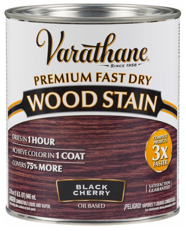 Морилка - Масло Для Дерева Varathane Premium Fast Dry Wood Stain Черешня 0.946л