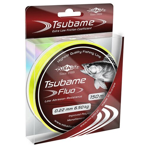 Леска мононить Mikado TSUBAME FLUO 0,20 (150 м) - 6.00 кг.