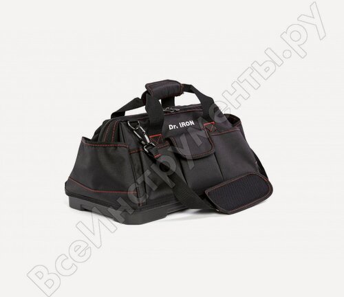Изображение товара Сумка для инструмента с пластиковым дном с ремнем Dr.IRON 420x235x250 мм DR1022