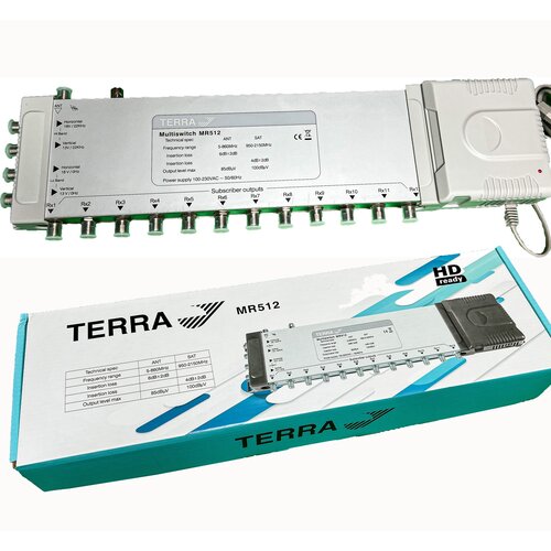 Мультисвитч TERRA MR512 (SE), 5 входов - 12 выходов, (Special Edition)