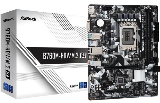 Материнская плата Asrock B760M-HDV/M.2 D4 (LGA1700, mATX)