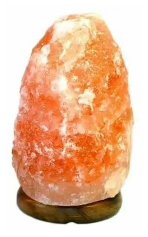 Гималайская солевая лампа/Himalayan Salt Lamp/ ночник, декоративный/настольный светильник Скала 1-2 кг - фотография № 7