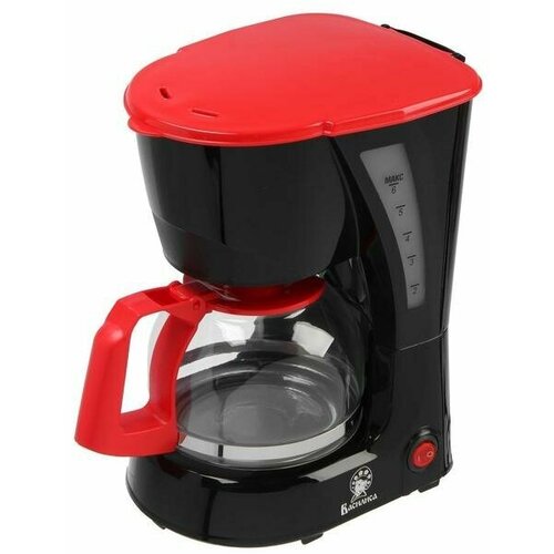 Кофеварка василиса КВ1-600 капельная 600 Вт 06 л чёрно-красная 319000₽