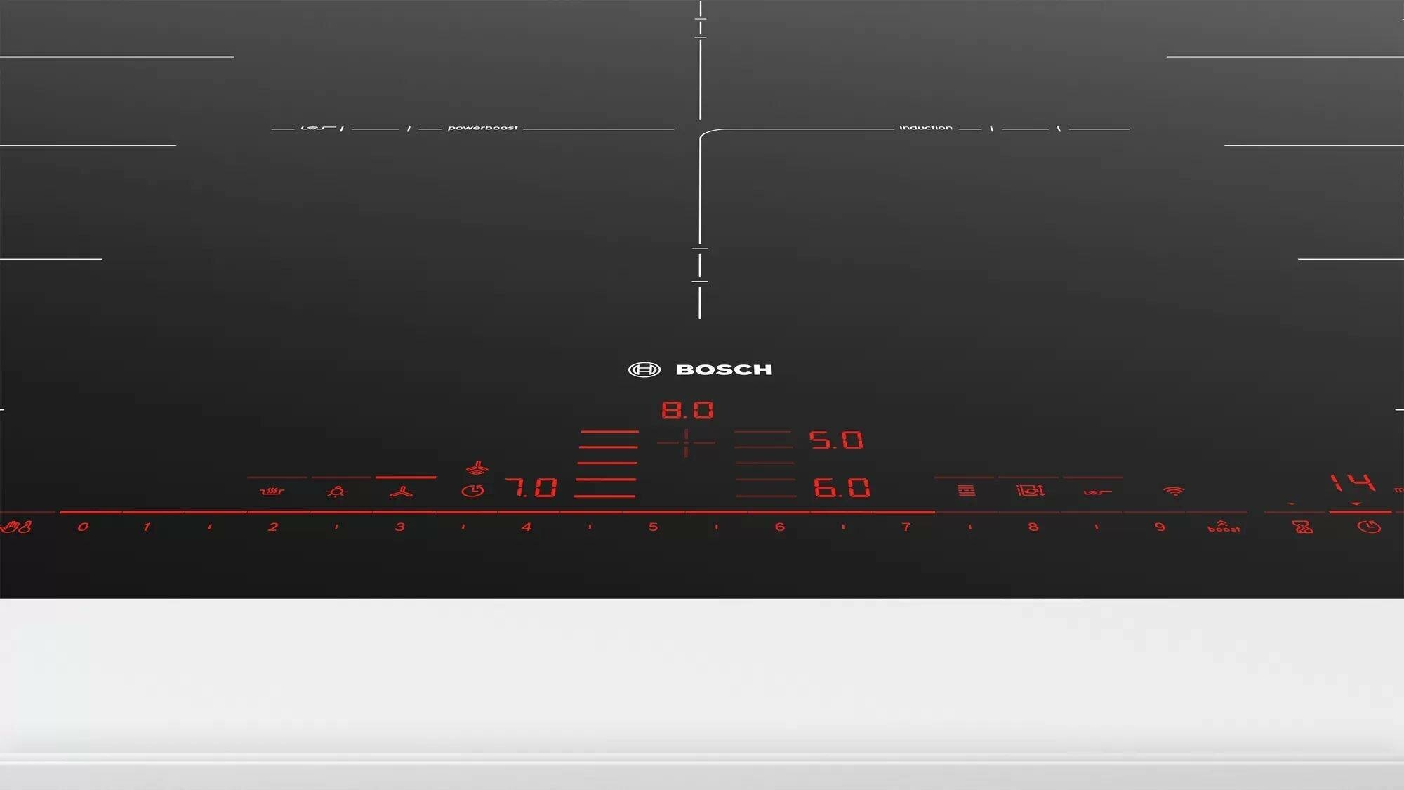 Индукционная варочная поверхность Bosch PXV901DV1E черный - фотография № 5