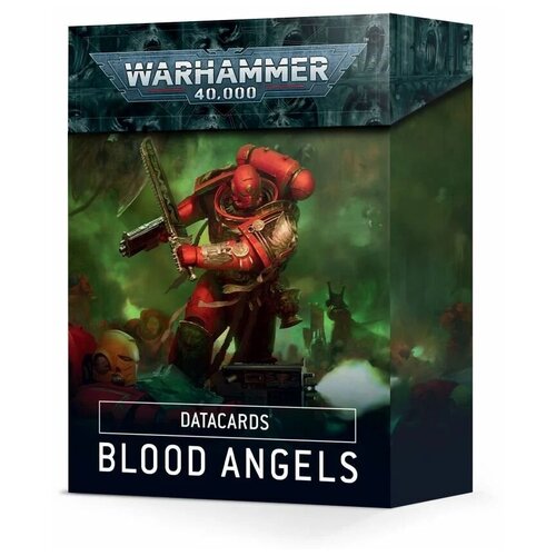 Датакарты Blood Angels для настольной игры Warhammer 40000 девятой редакции - на английском языке