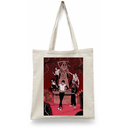 фото Сумка-шоппер унисекс каждому своё "академия смерти/deadly class" черная