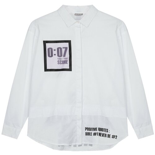 фото Рубашка gulliver размер 140, белый