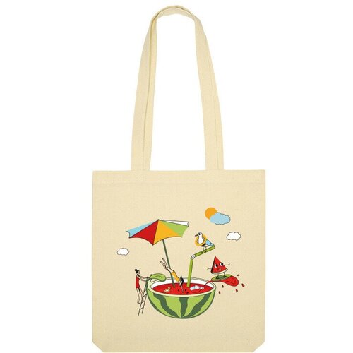 фото Сумка шоппер us basic, бежевый