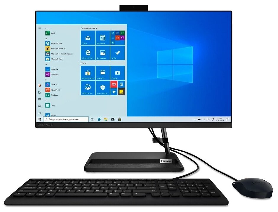 Моноблок Lenovo IdeaCentre 3 AIO 24ITL6 F0G0016HLK (Intel Core i3-1115G4 3.0GHz/4096Mb/1Tb/Intel HD Graphics/Wi-Fi/Bluetooth/Cam/23.8/1920x1080/No OS)