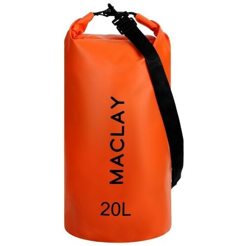 гермомешок туристический 20l 500d цвет оранжевый Гермомешок туристический Maclay 20L, 500D, цвет оранжевый