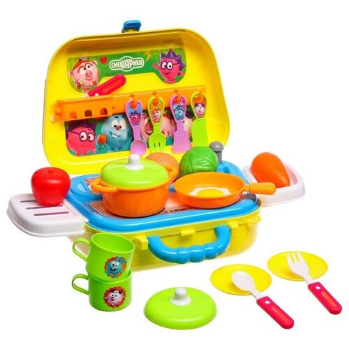 Игровой набор Весeлая кухня, , с аксессуарами, в сумке 1 шт детский игровой тент кухня 60x80x99 см в упаковке шт 1