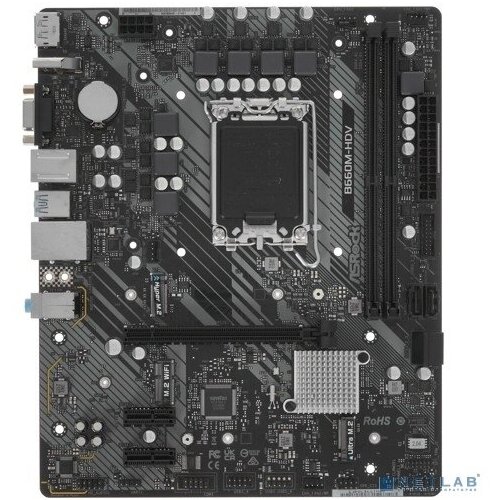 Asrock Материнская плата Asrock B660M-HDV Soc-1700 Intel B660 2xDDR4 mATX AC97 8ch71 GbLAN RAIDVGAHDMIDP 1318600₽