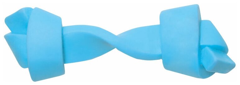 Игрушка для щенков TRIOL Puppy Кость узловая, термопластичная резина, голубая (13,5 см)