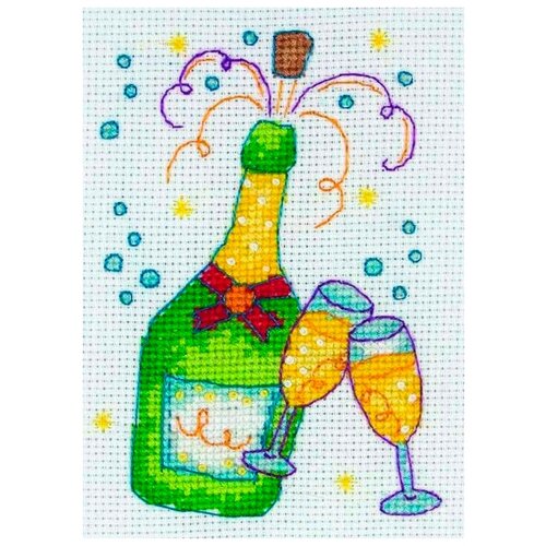 фото * набор для вышивания anchor champagne 11*8см, mez, pce761