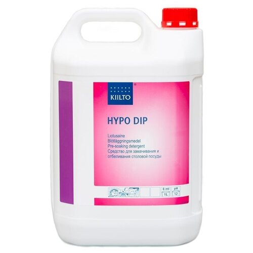KIILTO Средство для замачивания и отбеливания посуды HYPO DIP сменный блок, 5 л, 6 кг