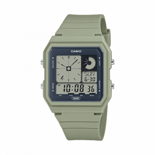 фото Наручные часы casio casio lf-20w-3a, зеленый, серый