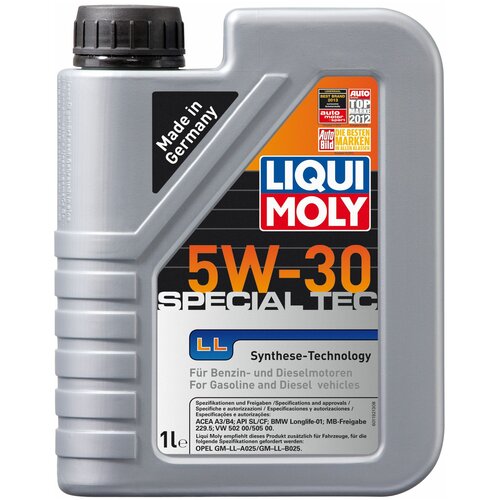 Моторное масло LIQUI MOLY Special Tec LL 5W-30 HC-синтетическое 1 л