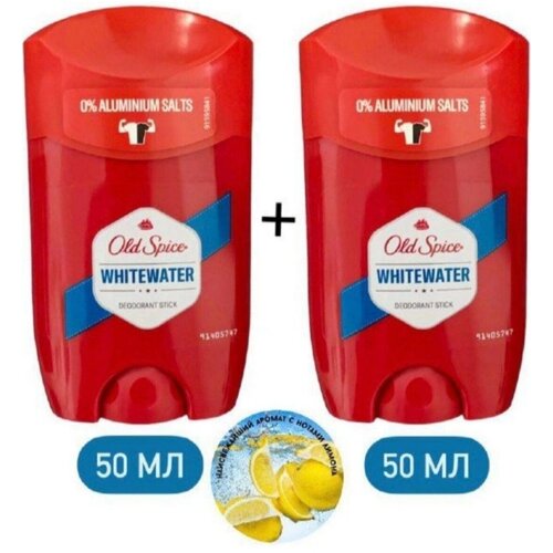 Old Spice дезодорант стик WhiteWater, 2 шт., 50 мл old spice whitewater подарочный набор для мужчин дезодорант стик 50мл гель для душа 3в1 250мл