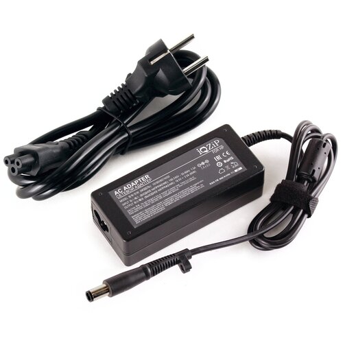 фото Блок питания (зарядка) iqzip для ноутбука hp 18.5v 3.5a (65w), штекер: 7.4 x 5.0 мм, (с сетевым кабелем), pn: ed494aa aba