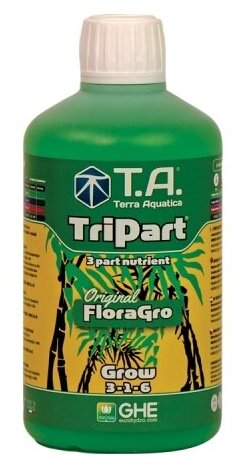 Удобрение Terra Aquatica TriPart FloraGro 0.5 л - фотография № 1