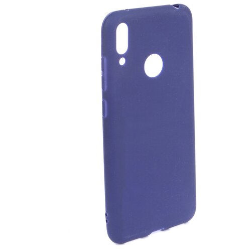 фото Чехол zibelino для huawei y7 6.26 2019 soft matte dark blue zsm-hua-y7-dblu