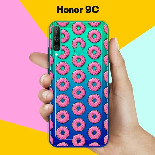 Силиконовый чехол Пончики на Honor 9C силиконовый чехол колибри на honor 9c