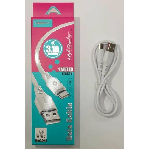 Кабель Ansty Type-C для зарядки смартфона 3.1А / USB 2.0 - Type-C