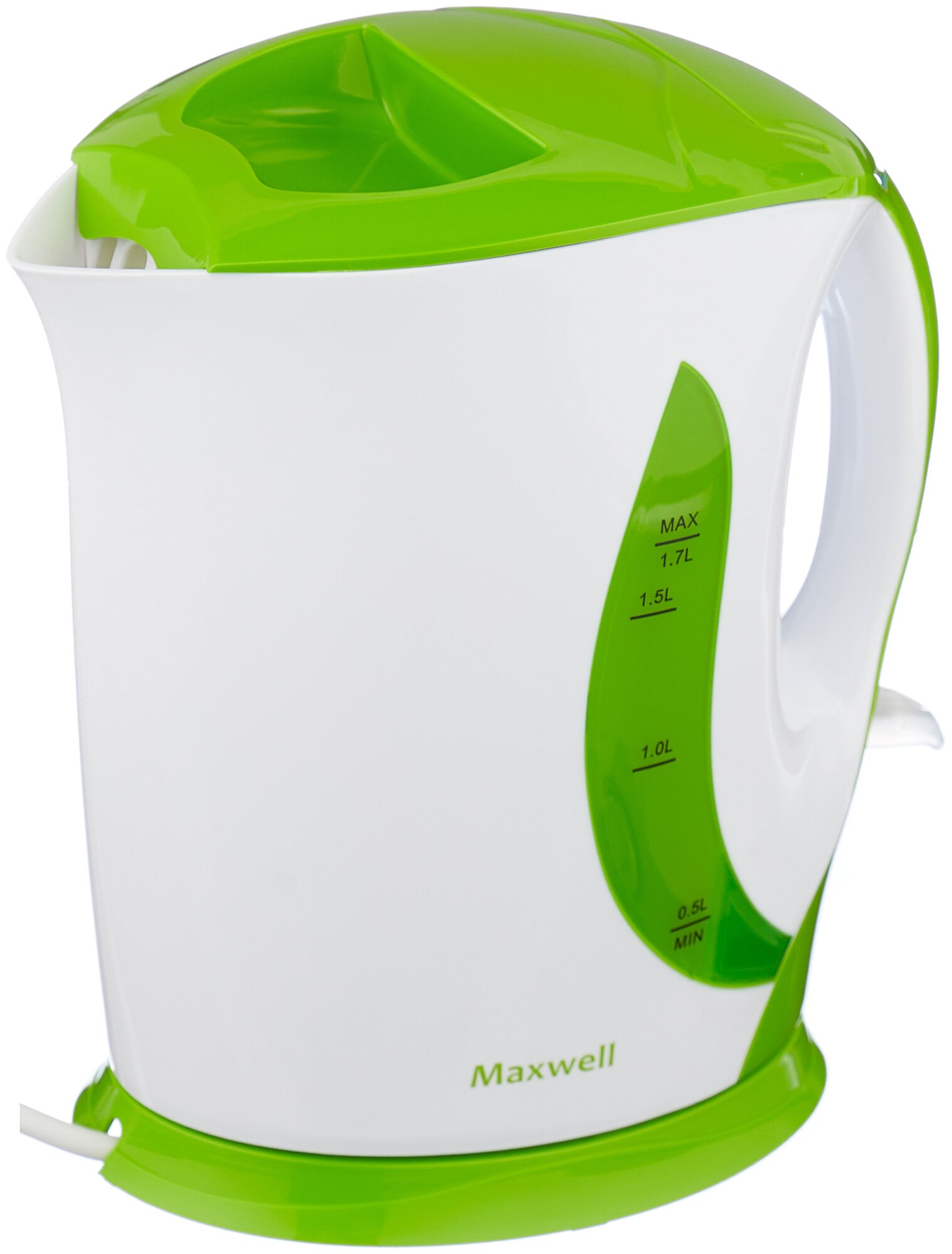 Чайник Maxwell MW-1062, белый/зеленый
