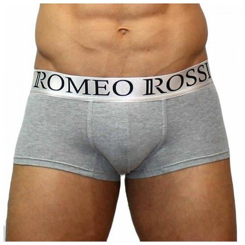 фото Romeo rossi трусы хипсы низкой посадки с профилированным гульфиком, размер 2xl, светло-серый