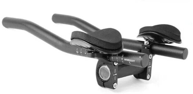 Насадка лежак на руль Aristo Cyclo HB05, металлические упоры под руки, с адаптерами на руль 25.4-31.8мм, черная
