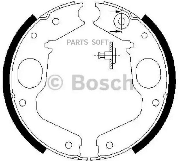 BOSCH 0986487719 Колодки тормозные барабанные