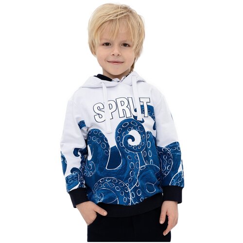 фото Худи gulliver осьминог размер 110, синий