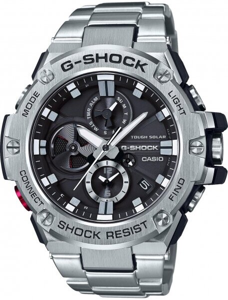 Наручные часы CASIO G-Shock GST-B100D-1ADR, серебряный, черный