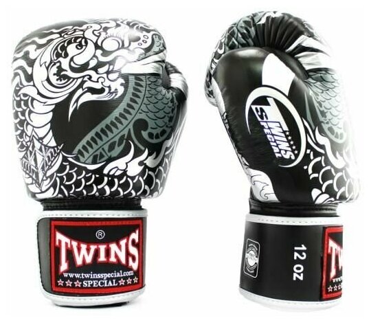 Боксерские перчатки Twins Special FBGV52 Dragon 14 унций — фото 1