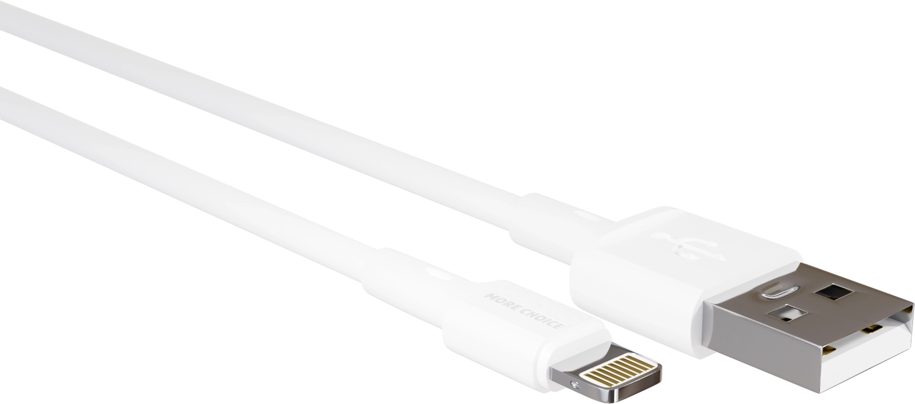 Дата-кабель USB 2.0A для Lightning 8-pin More choice K14i TPE 0.25м White