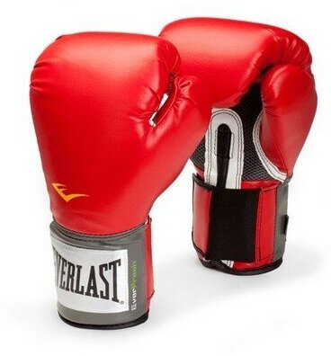 Боксерские перчатки тренировочные Everlast PU Pro Style Anti-MB - Красный (10 oz)