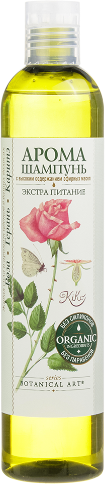 Шампунь Botanical Art Арома Экстра-питание Роза-Герань-Карите 350 мл 1 шт