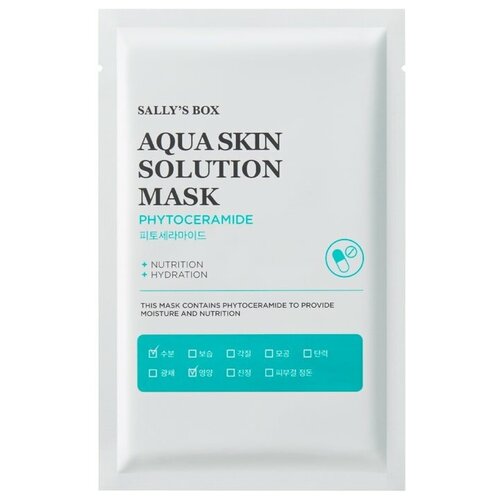 Тканевая маска Sally's box Aqua Skin Solution Фитокерамид (питание) 22 мл