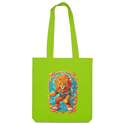 Сумка шоппер Us Basic, зеленый printio сумка знак зодиака лев