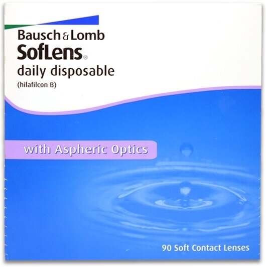 Контактные линзы Bausch & Lomb Soflens Daily Disposable, 90 шт., R 8,6, D -3,5