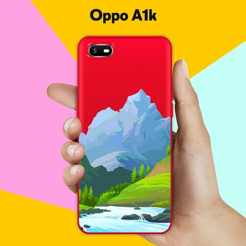 Силиконовый чехол на OPPO A1k Гора / для Оппо А1к силиконовый чехол на oppo a1k оппо а1к кот гора прозрачный