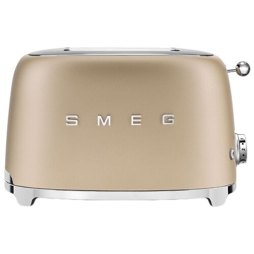 Тостер Smeg TSF01CHMEU Global, шампань тостер smeg tsf 01 pgeu зелёный