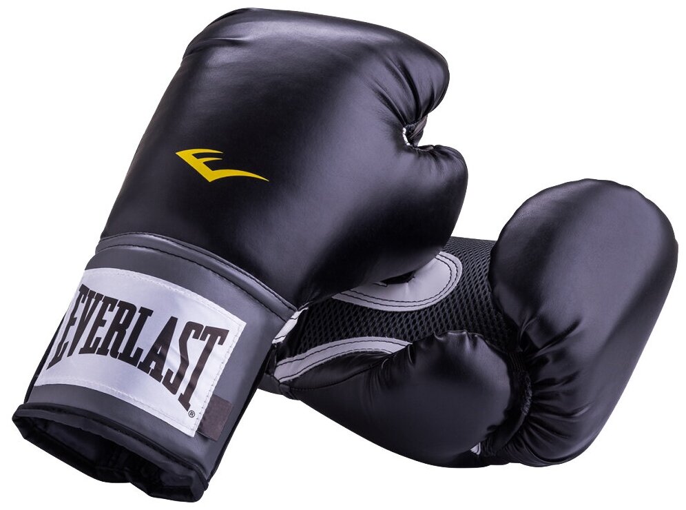 Перчатки тренировочные Everlast PU Pro Style Anti-MB 12oz черные