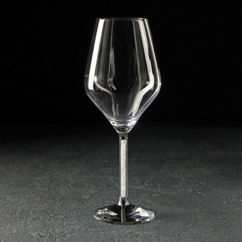 Бокал стеклянный для вина «Даймонд», 450 мл, 9×23,5 см