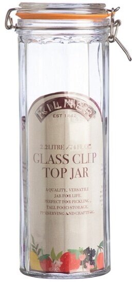 Банка гранёная Kilner Clip Top, 2,2 л